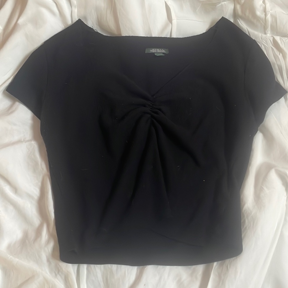 This is a black crop top from target!